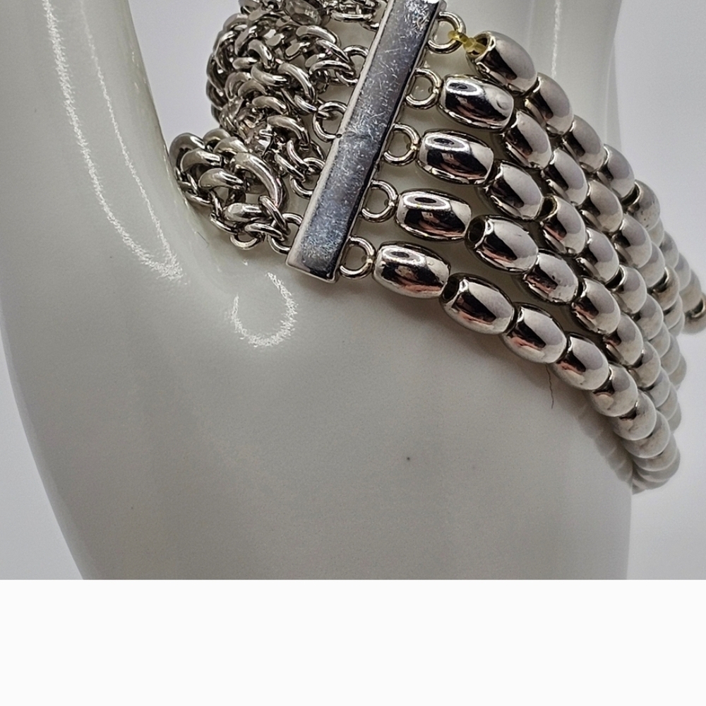 Chico's Silver Beaded Bracelet - Picture 4 of 4